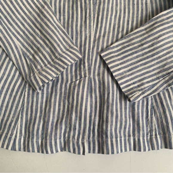 Tahari Linen Striped Blazer Size S - Picture 6 of 6